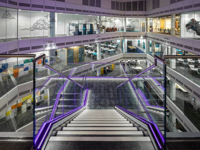 commercial stairway lighting