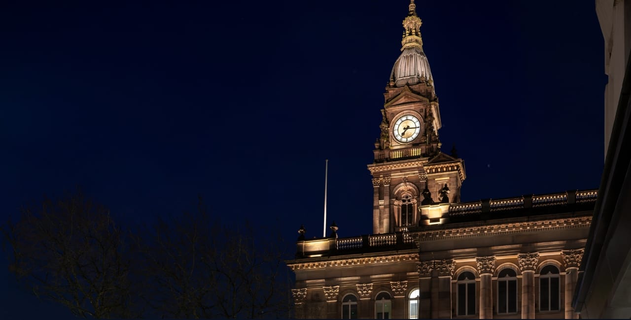 Bolton Town Hall Façade Architectural Lighting (3)